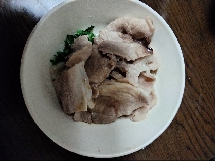 キャベツと豚肉ぽん酢がけ