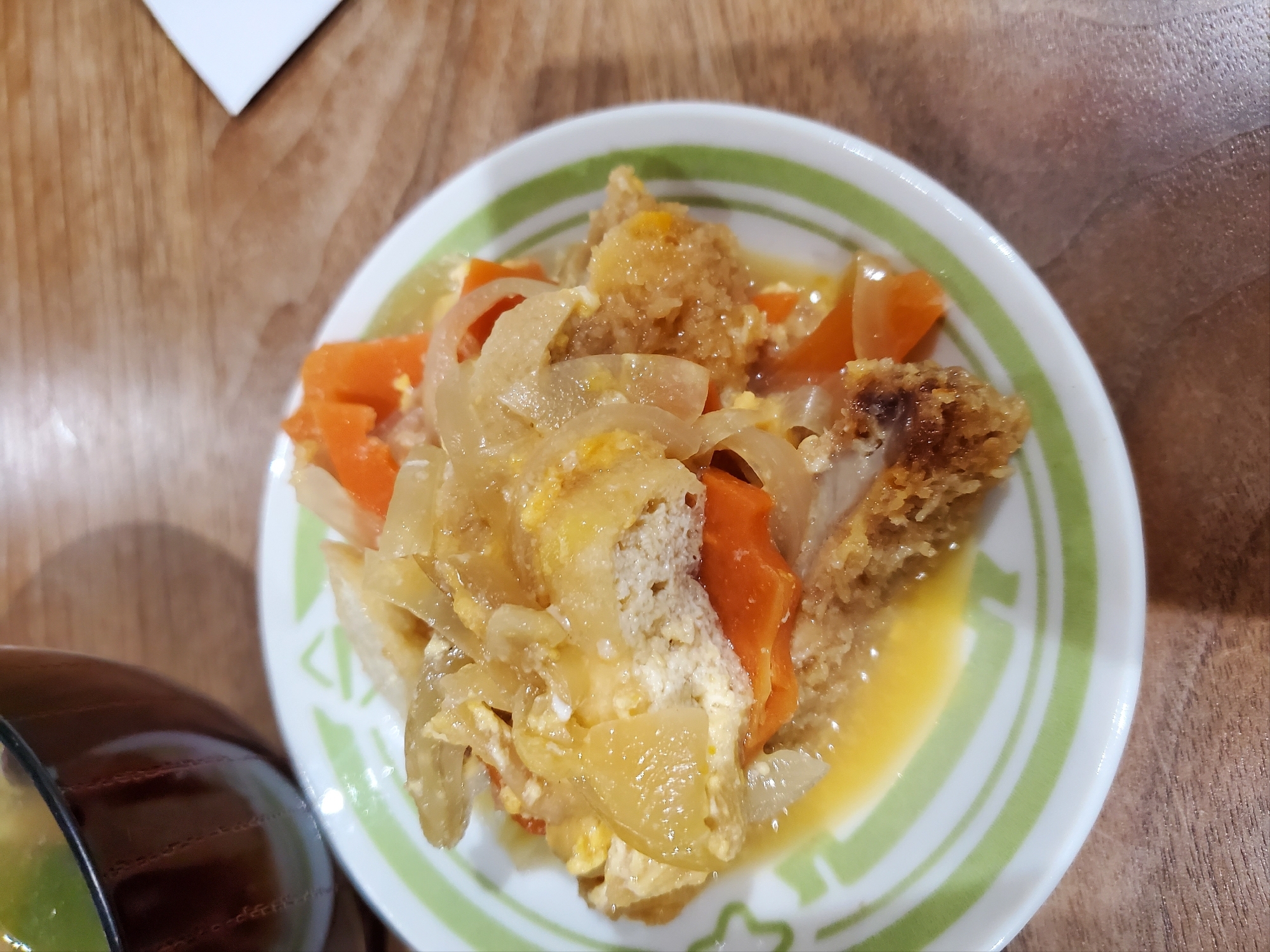 野菜のかつとじ丼