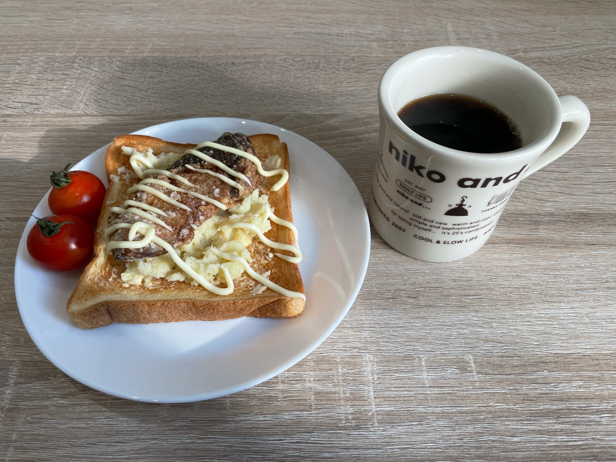 1日の始まりに！ブリポテトサンド