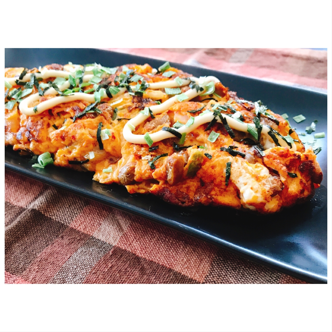 手軽においしい キムチ納豆オムレツ レシピ 作り方 By わじゃくま 楽天レシピ