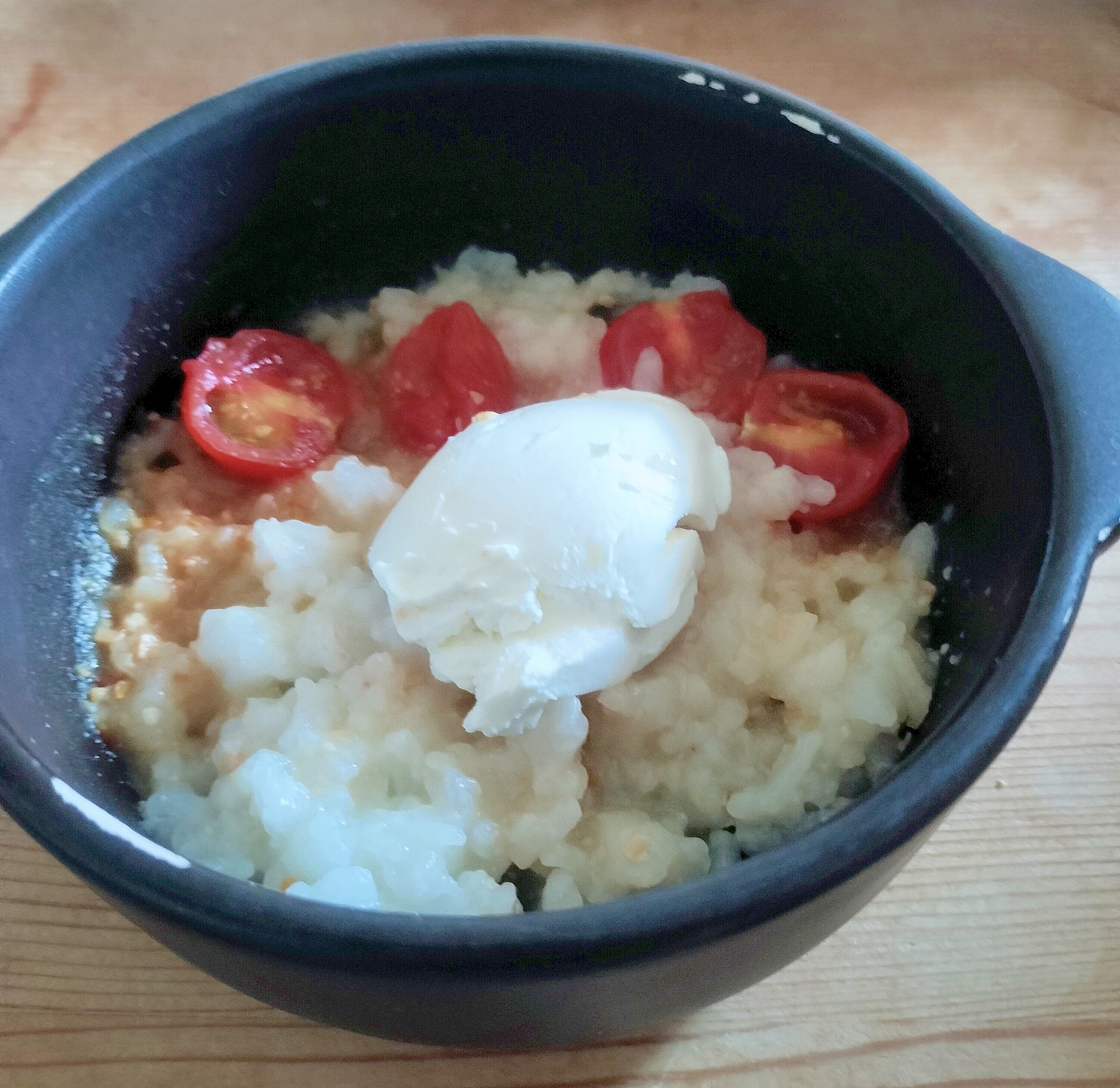 クリームチーズ乗せ☆トマト味噌ご飯♪