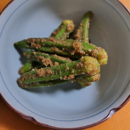 簡単なのに美味しい♪オクラの胡麻和え