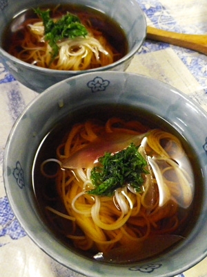 みょうが大葉素麺濃厚冷やし汁