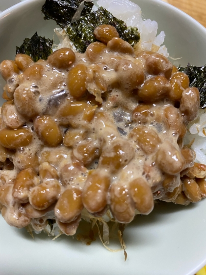 おはようございます！納豆ごはん最高ですよね！ご馳走さまでした♪(๑ᴖ◡ᴖ๑)♪