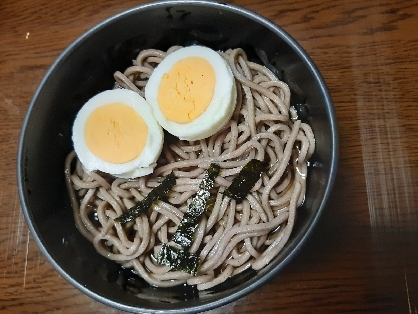 こちらも試しました。固ゆでですが、お蕎麦プラスたんぱく質！美味しくできました。レシピ有難うございました。