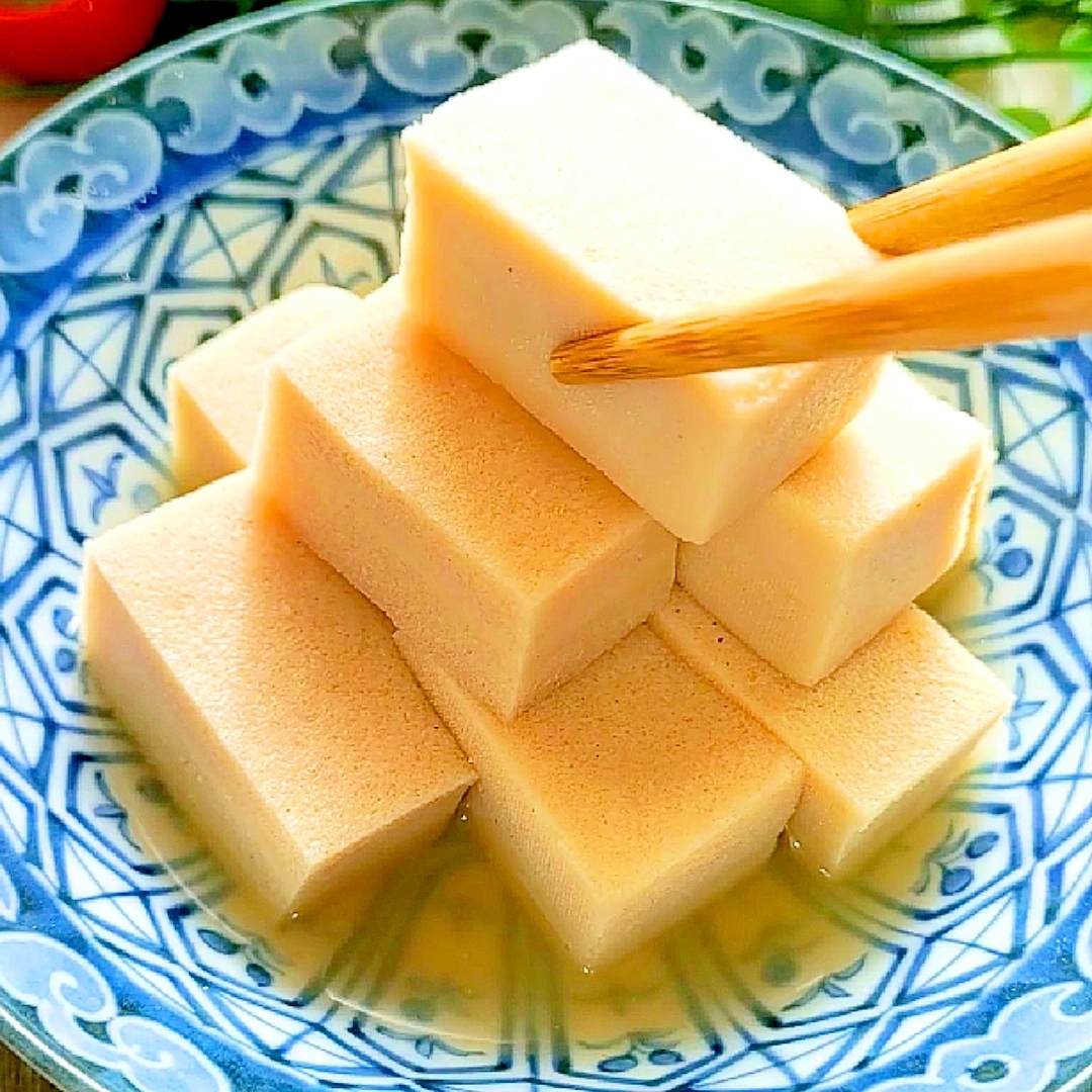 【時短レシピ】レンジ2分!失敗なし高野豆腐の含め煮
