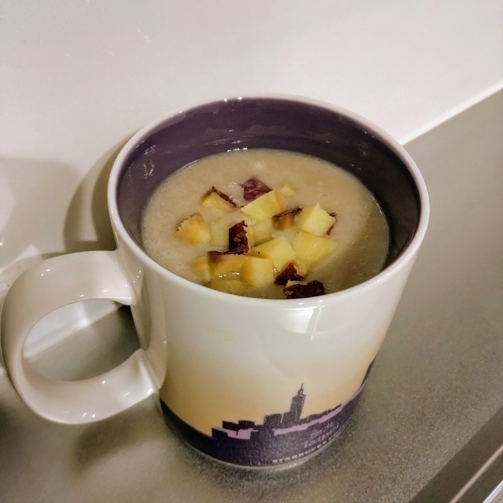 【ソイリッチ】簡単！豆乳さつまいもポタージュ♪