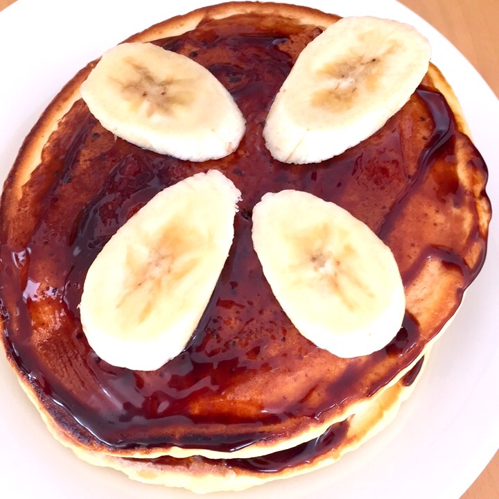 簡単！美味しい！バナナチョコホットケーキ♪