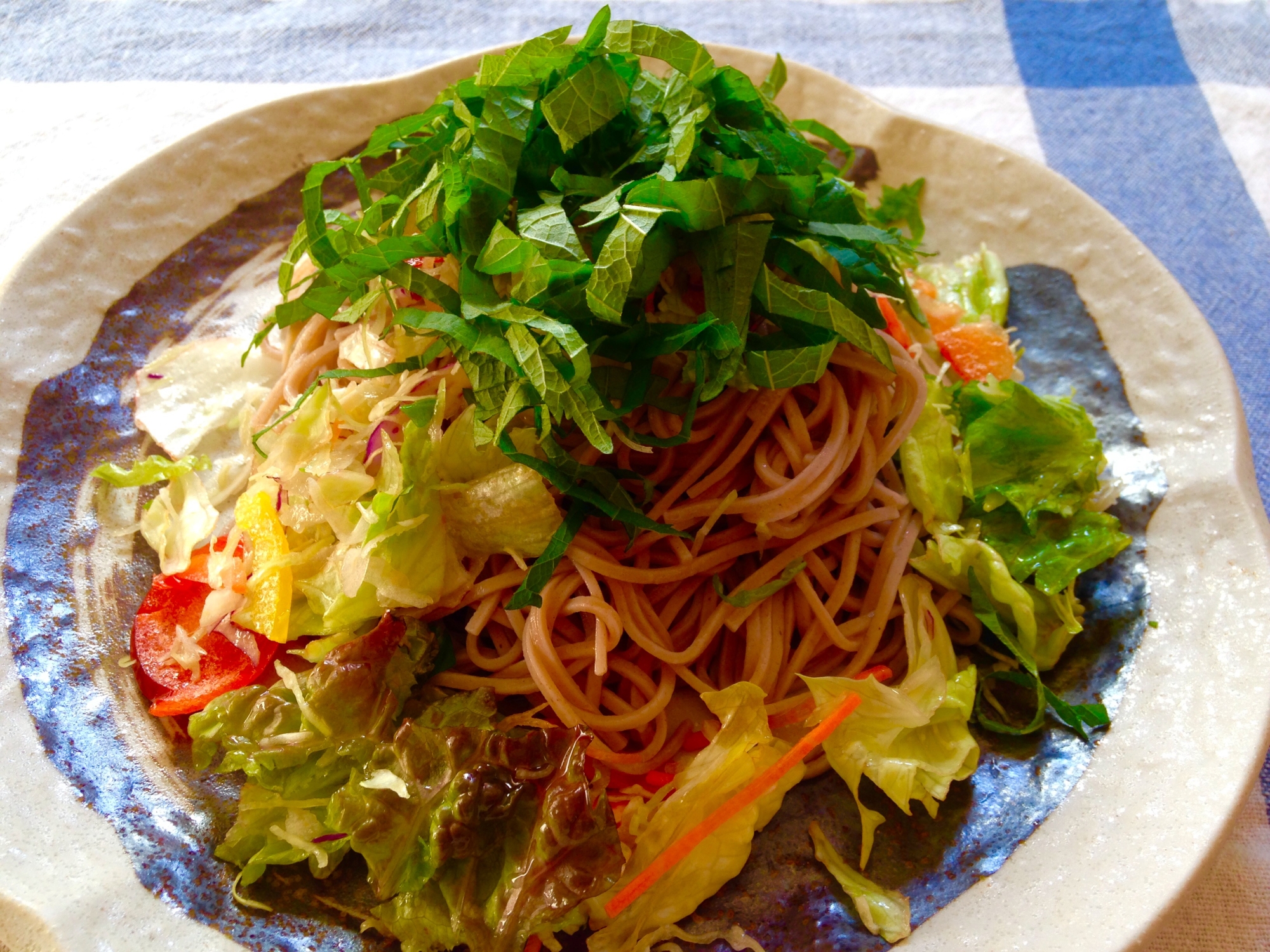 シンプルなのに美味しい★サラダ蕎麦★