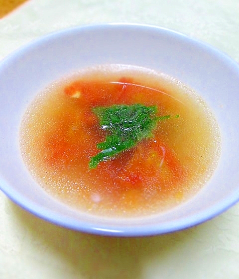 トマトのさっぱりスープ