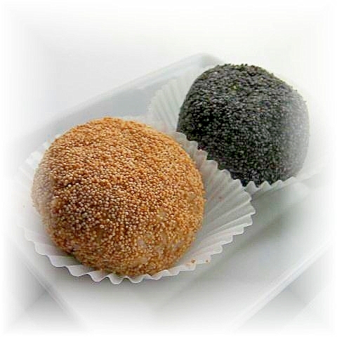 オートミールde2色のけしの実おはぎ