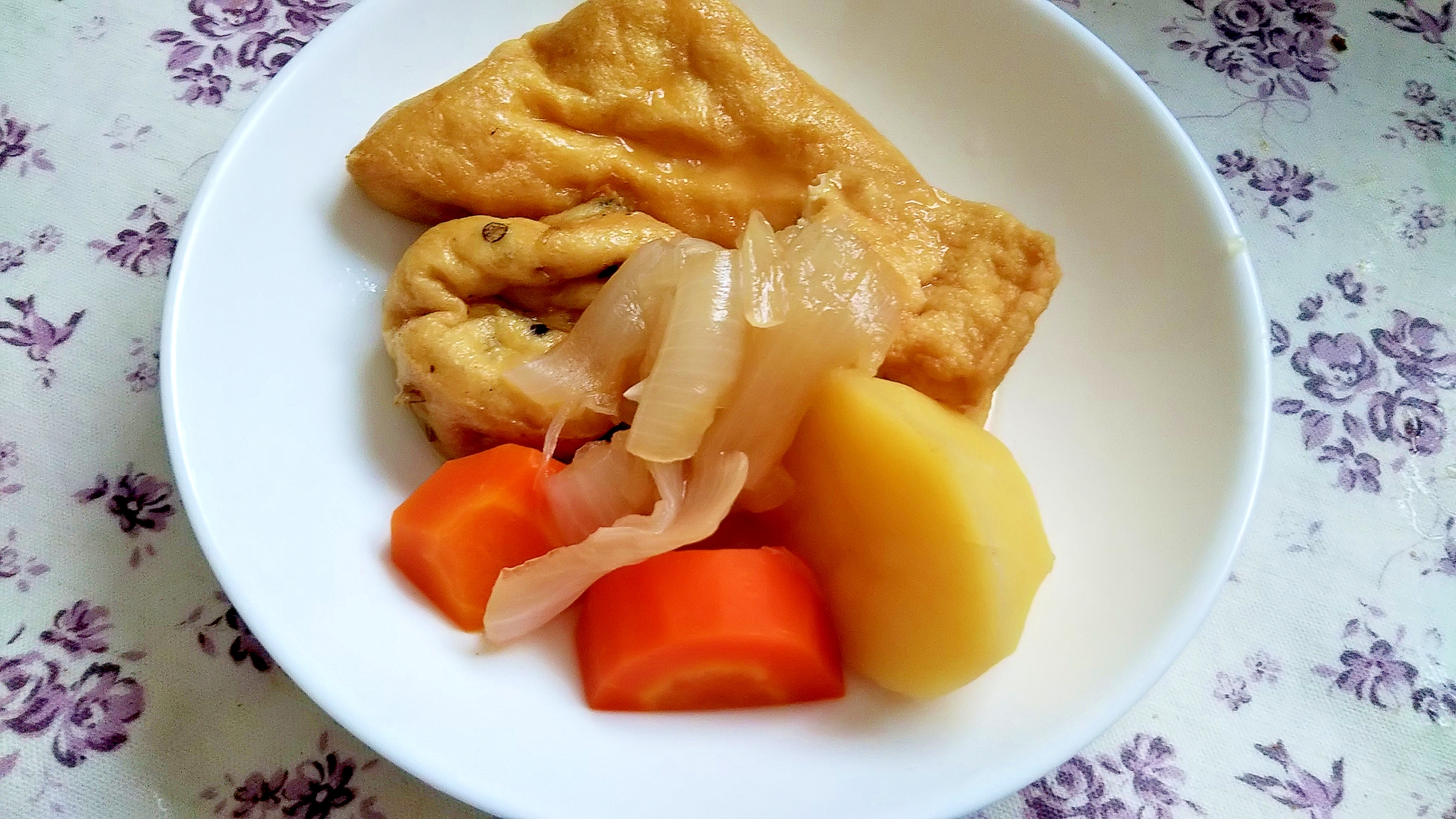 簡単作りおき！おあげと野菜の煮物