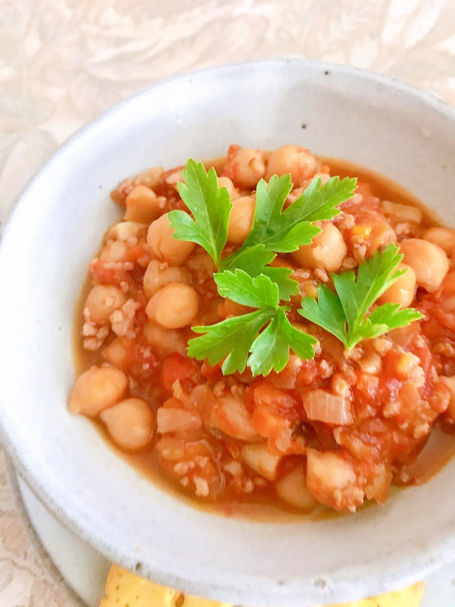 ひよこ豆のトマトシチュー