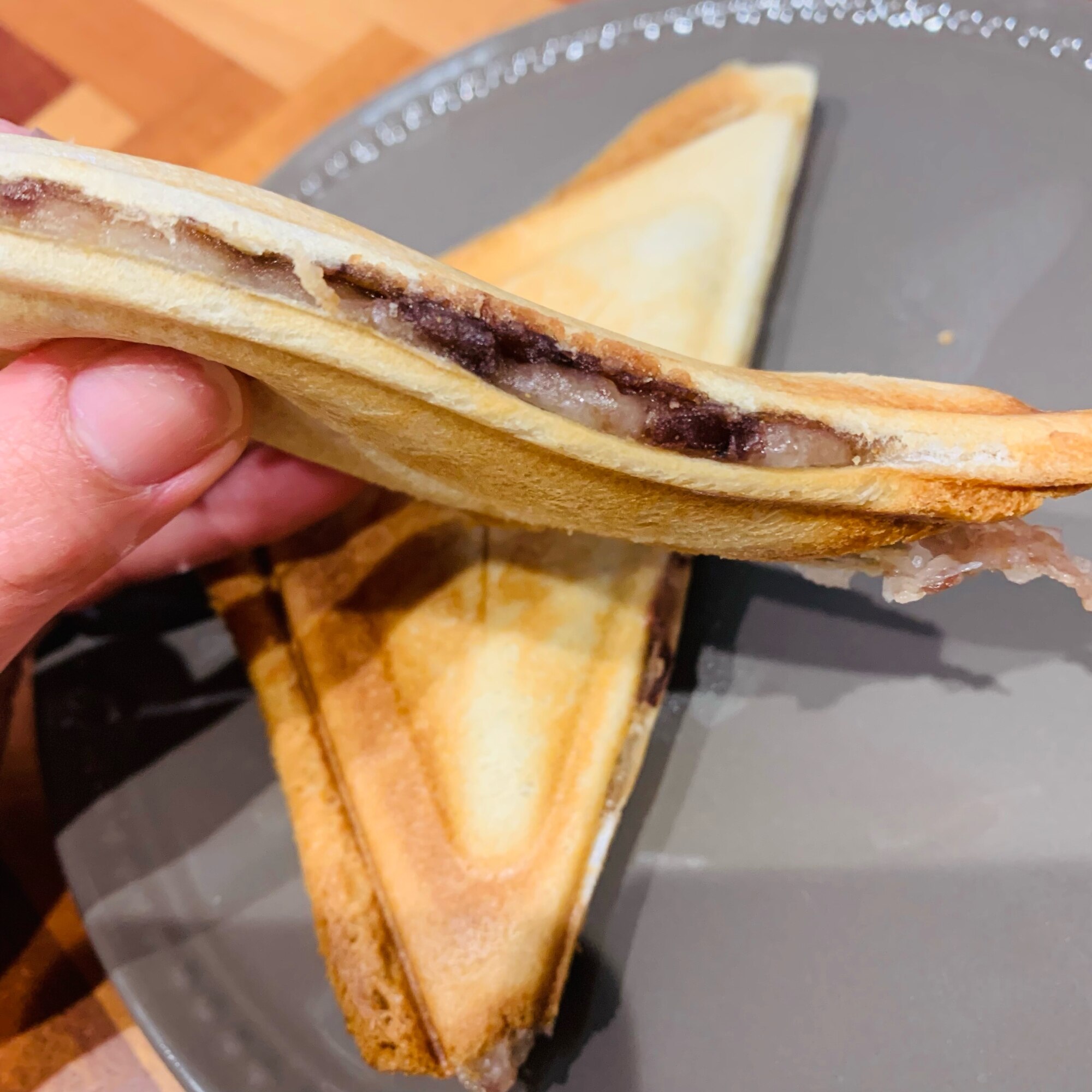 餅とあんこのホットサンド レシピ 作り方 By Jheni 楽天レシピ