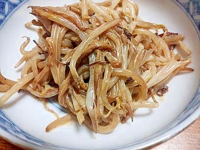 もやしと　えのきの　マヨポン炒め