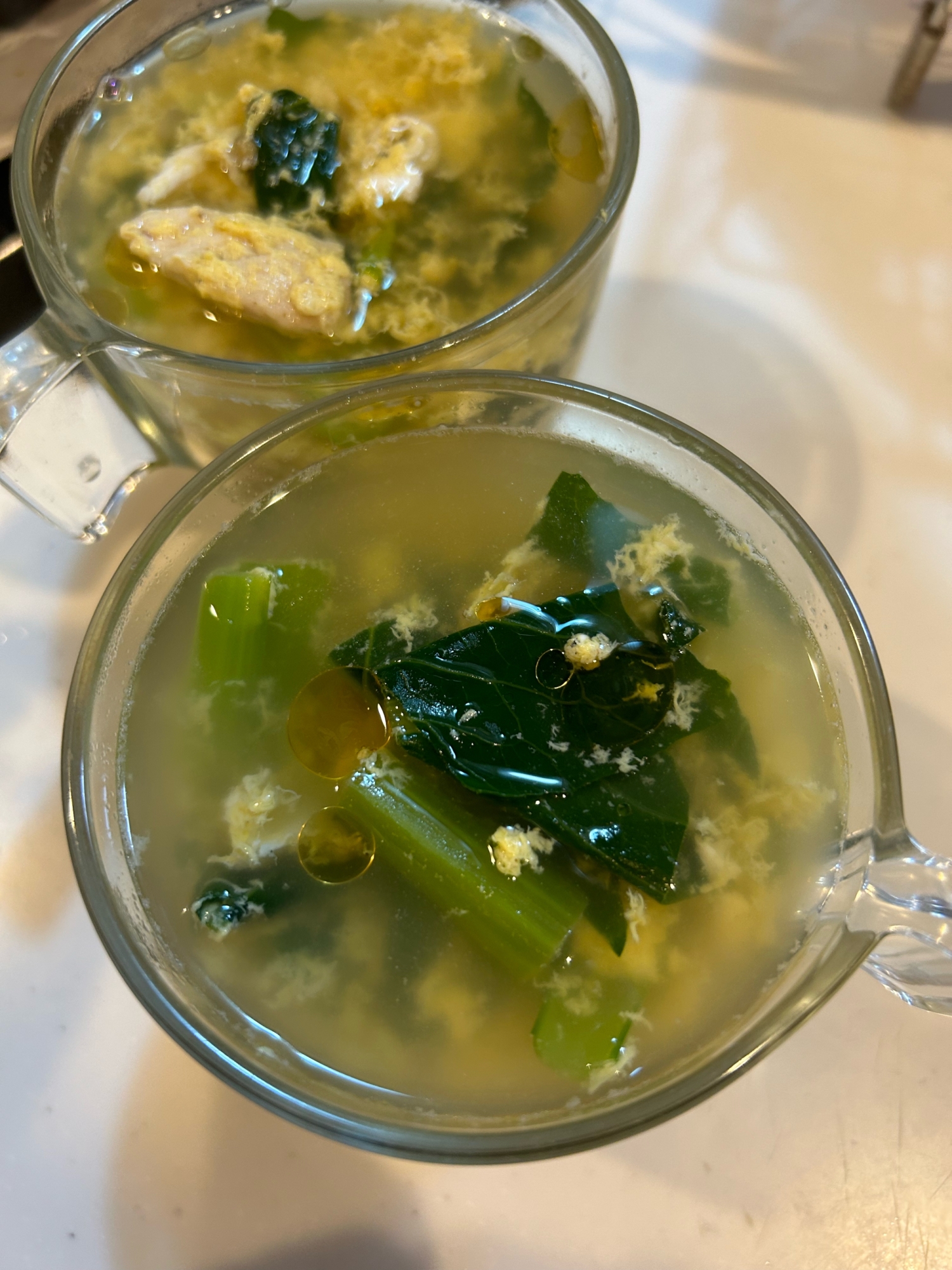 洋風茶碗蒸しのようなチキンスープ
