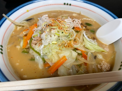 残り野菜で味噌ラーメンスープ