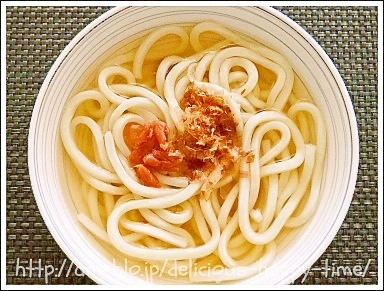 簡単 消化に良い　梅うどん