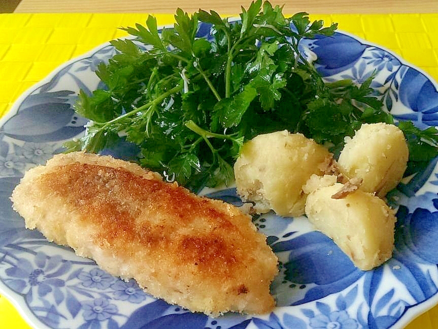 揚げないササミのチーズフライ つなぎはマヨネーズ レシピ 作り方 By みそぽの 楽天レシピ