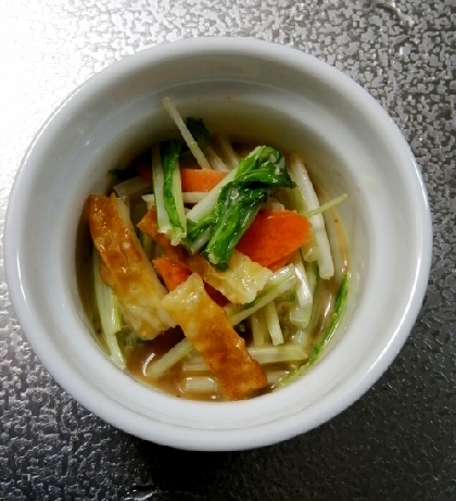 水菜と竹輪が合いますね〜、調味も簡単で良かったです。素敵なレシピをありがとうございました(^^)♪