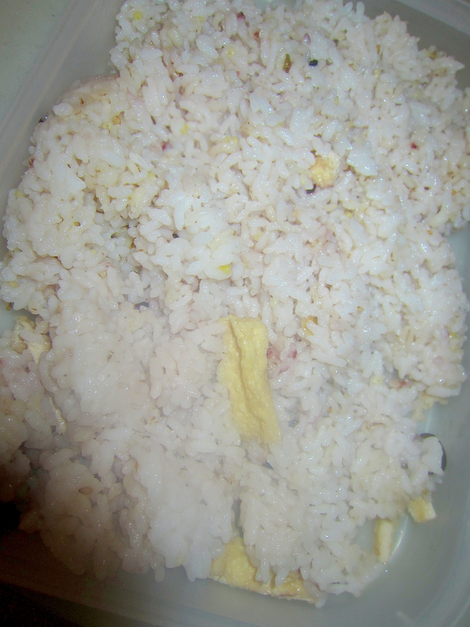 雑穀米と油揚げ味醂炊飯グリル