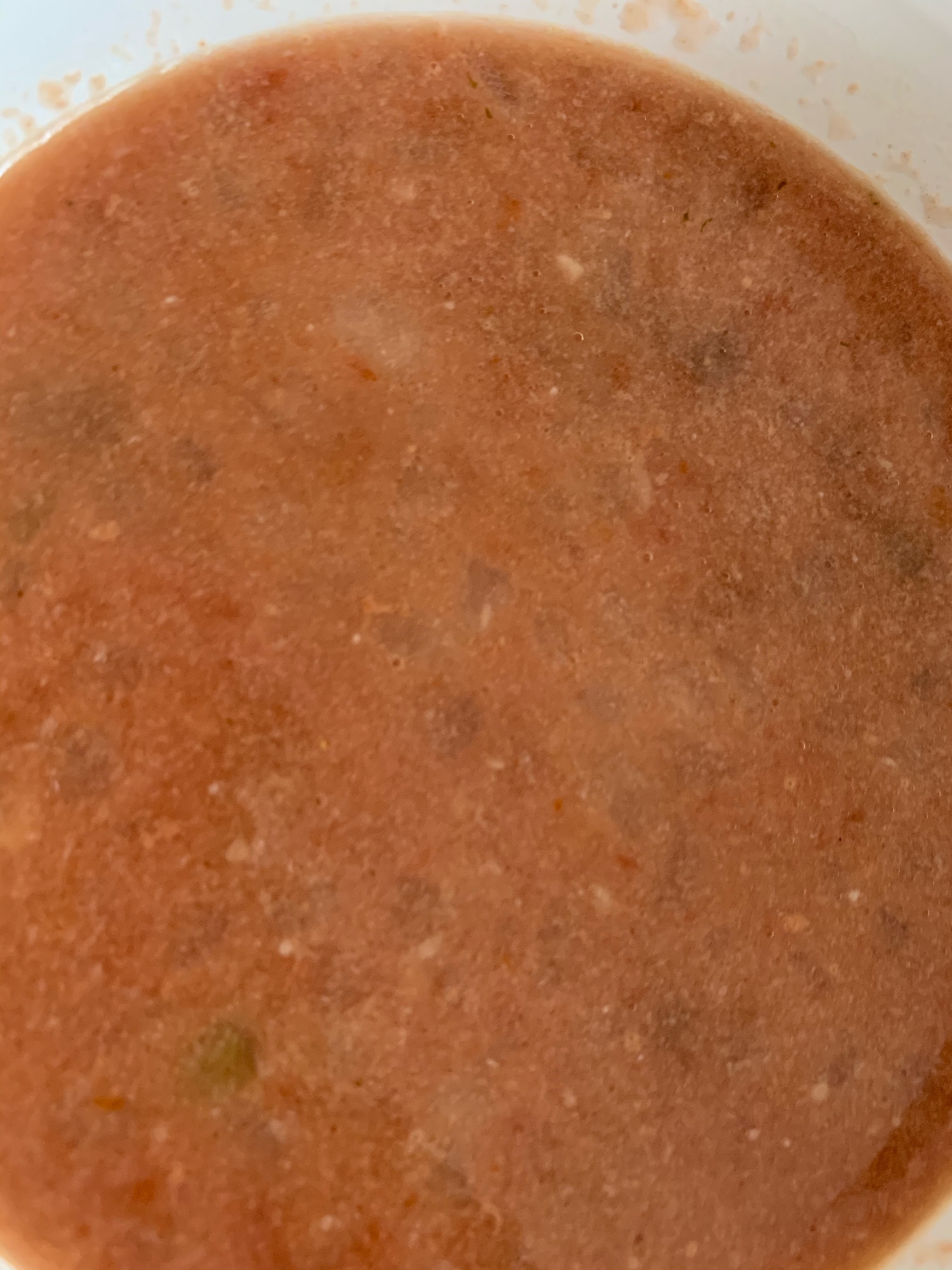 離乳食☆豚ミンチのトマトミルクスープ