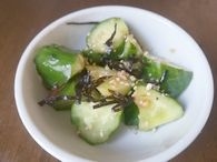 シャキシャキのきゅうりの塩昆布の塩けがよくあってとってもおいしかったです