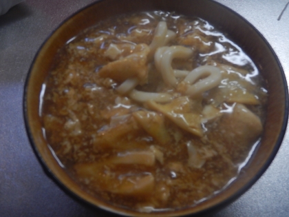 風邪のときに！しょうがとたまごのあんかけうどん