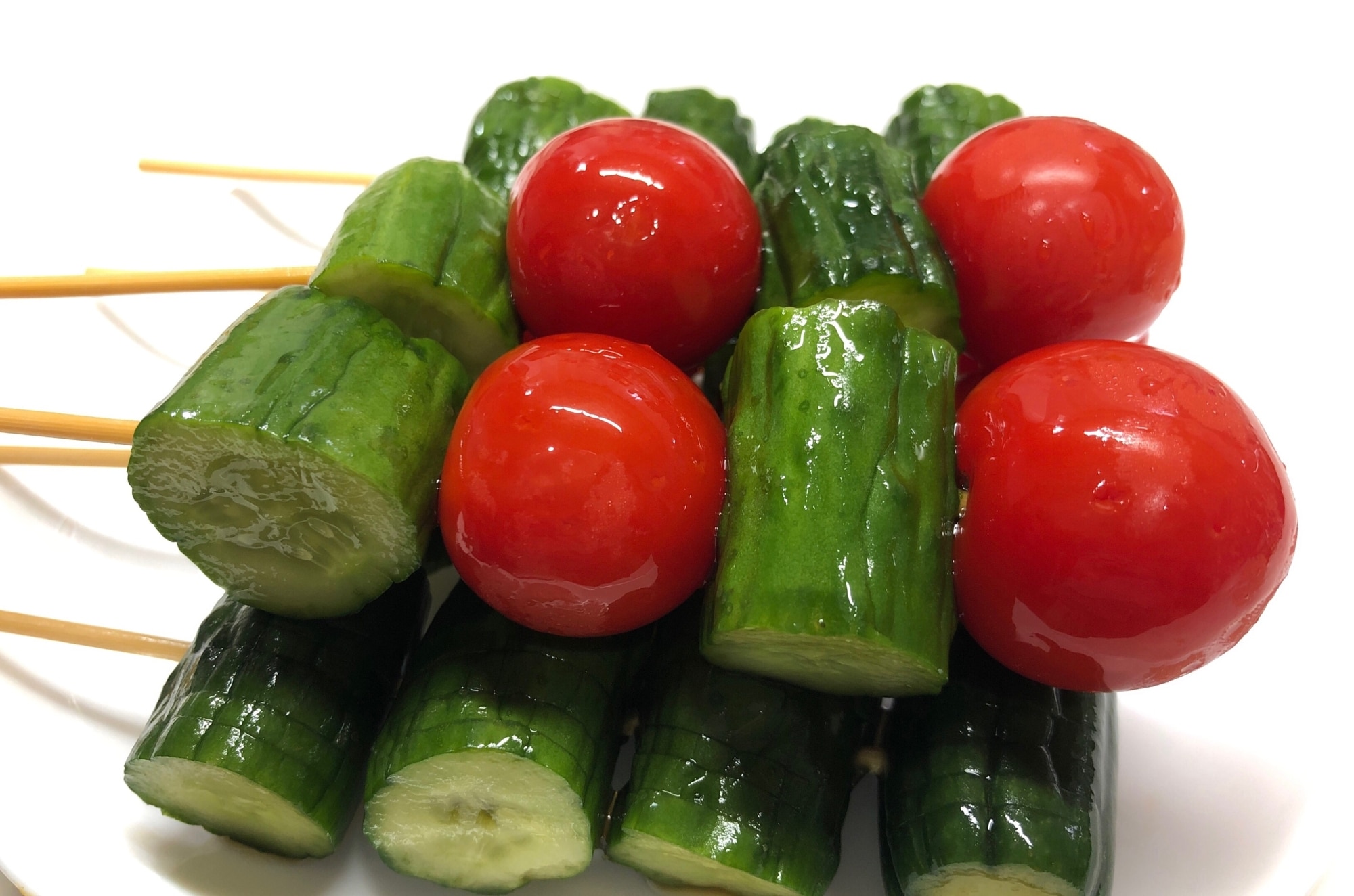 冷やしきゅうりトマト串 レシピ・作り方 by 夕日を見上げる猫 - 楽天レシピ