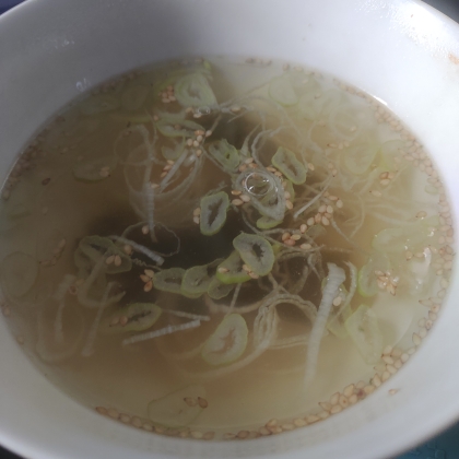 すぐ出来る【わかめスープ】
