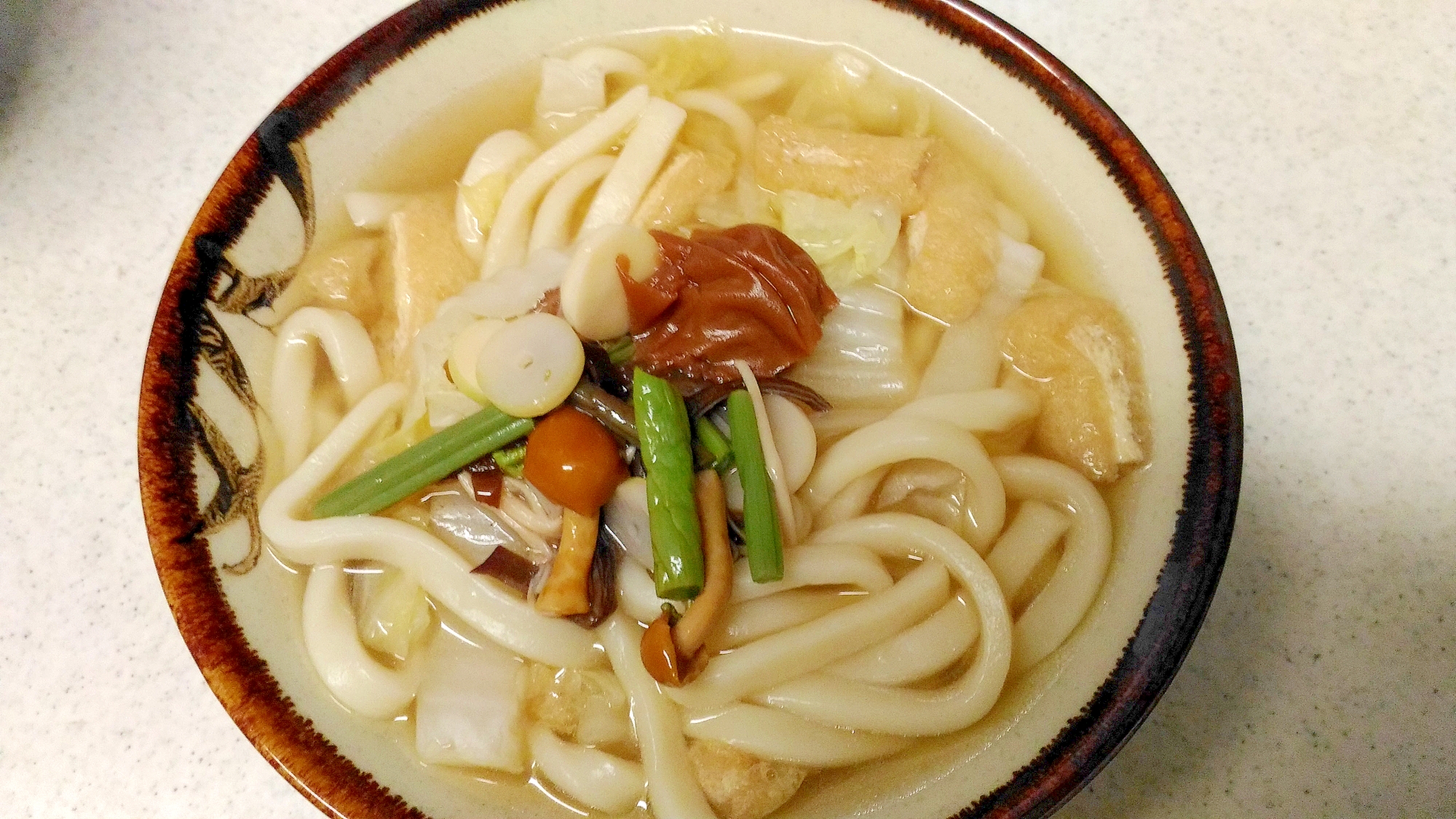 山菜梅うどん