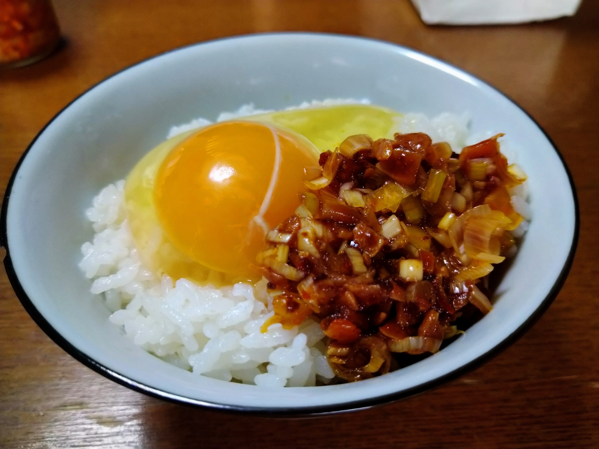 にんにくネギラー油のたまごかけご飯