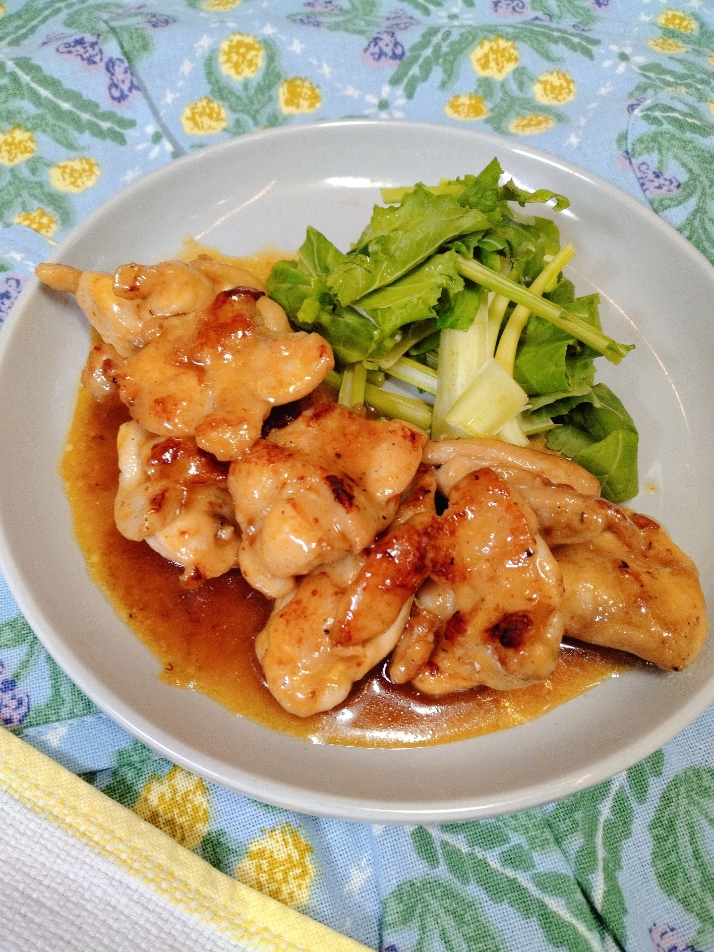 余った納豆のからしを救済!ハニーマスタードチキン