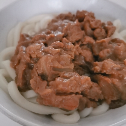 カレーリメイク☆汁なしカレーうどん