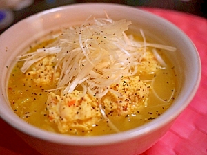 鶏エビだんごのさっぱり♪塩拉麺