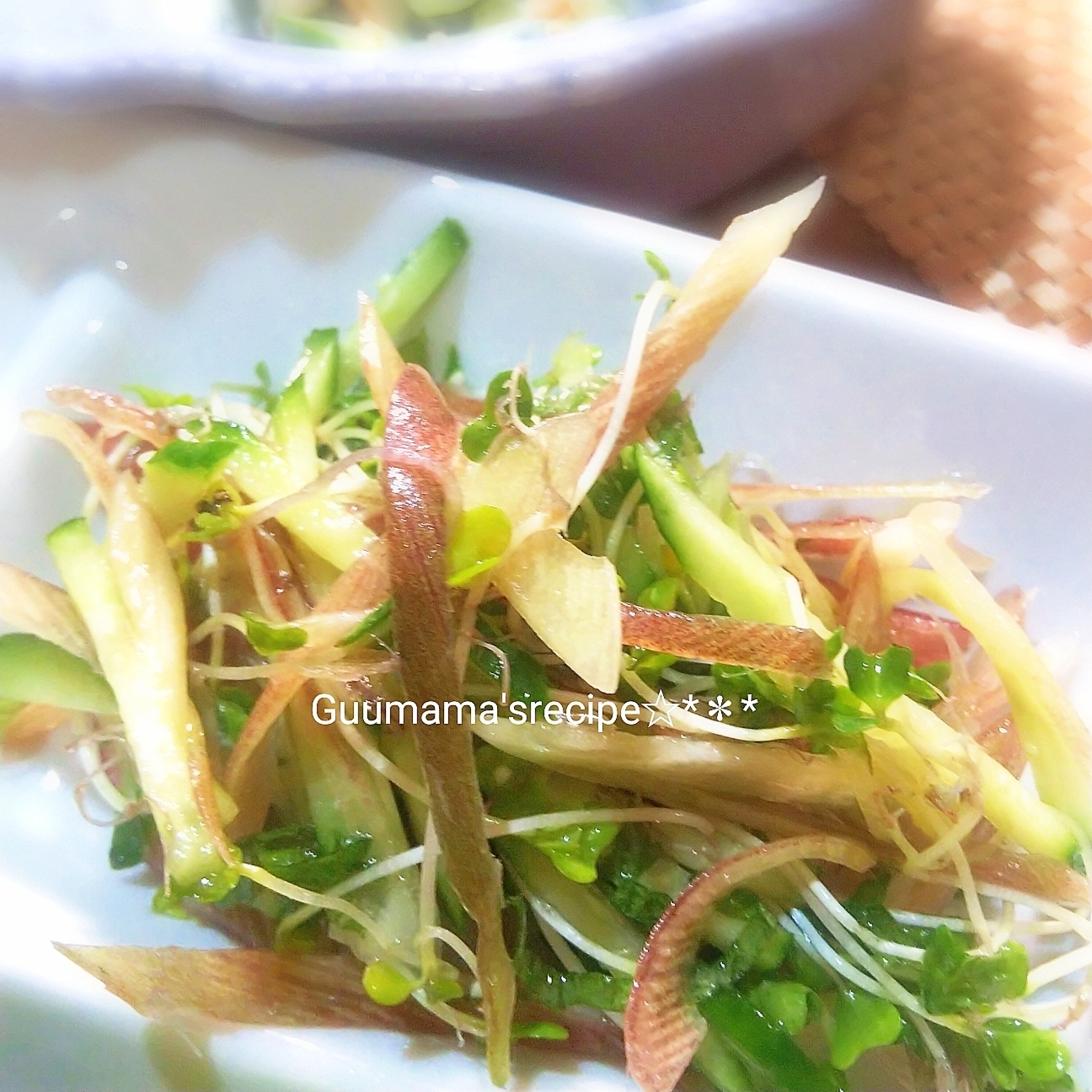 爽やか♡薬味風サラダ♡ブロッコリースプラウト入り