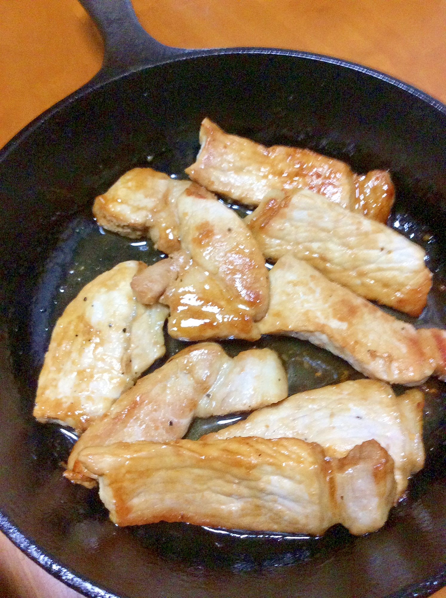 とんかつ用豚肉塩だれ焼き