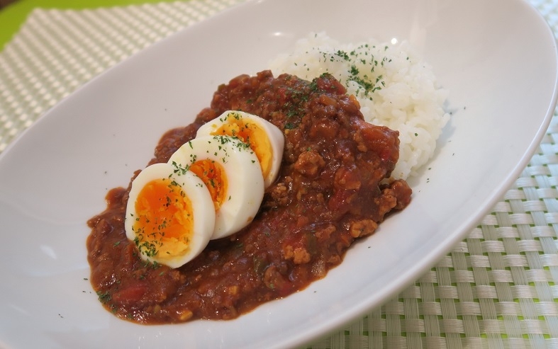 市販のカレールーとトマト缶 de♪簡単キーマカレー