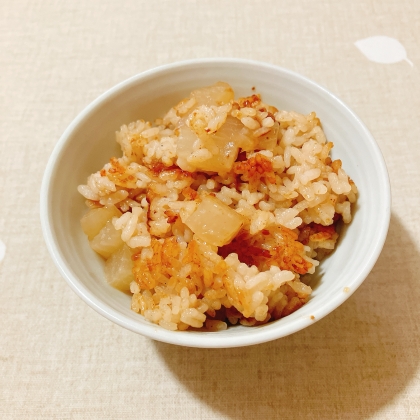 大根の炊き込みご飯  ₊❀̥୭