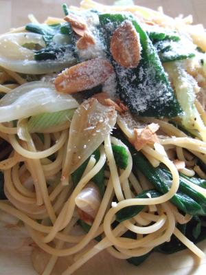 元気になる にんにくたっぷり 葱のパスタ 簡単 レシピ 作り方 By Neko Neko Nyan 楽天レシピ