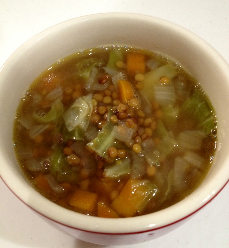 栄養満点☆レンズ豆スープ