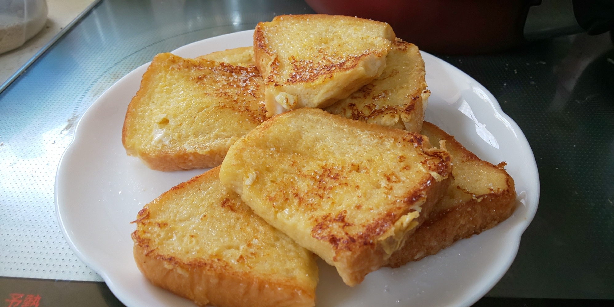 朝食に！おやつに！ガムシロップでフレンチトースト。