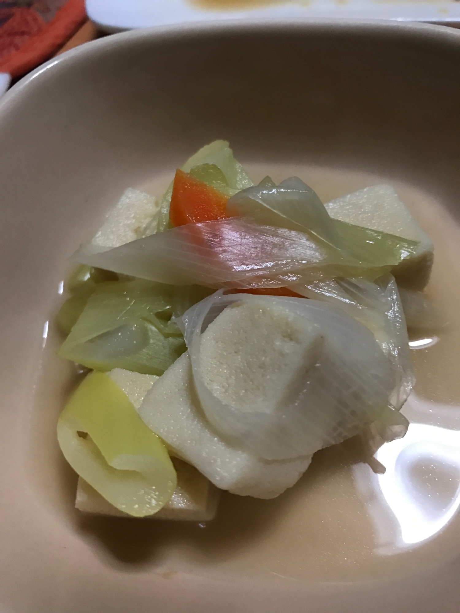 高野豆腐とおネギの煮物☆