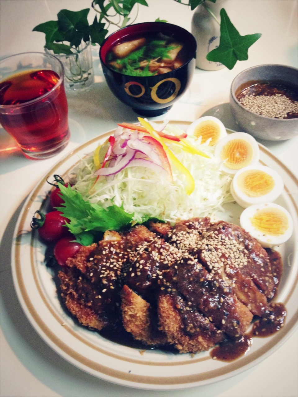 名古屋名物みそかつ☆トンカツをつゆだくの味噌だれで