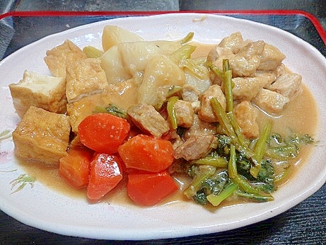 豚肉とかぶの味噌煮