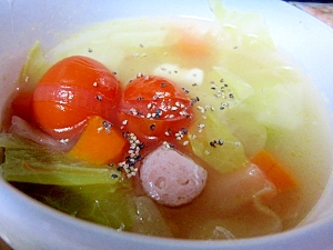 塩麹で野菜スープ☆