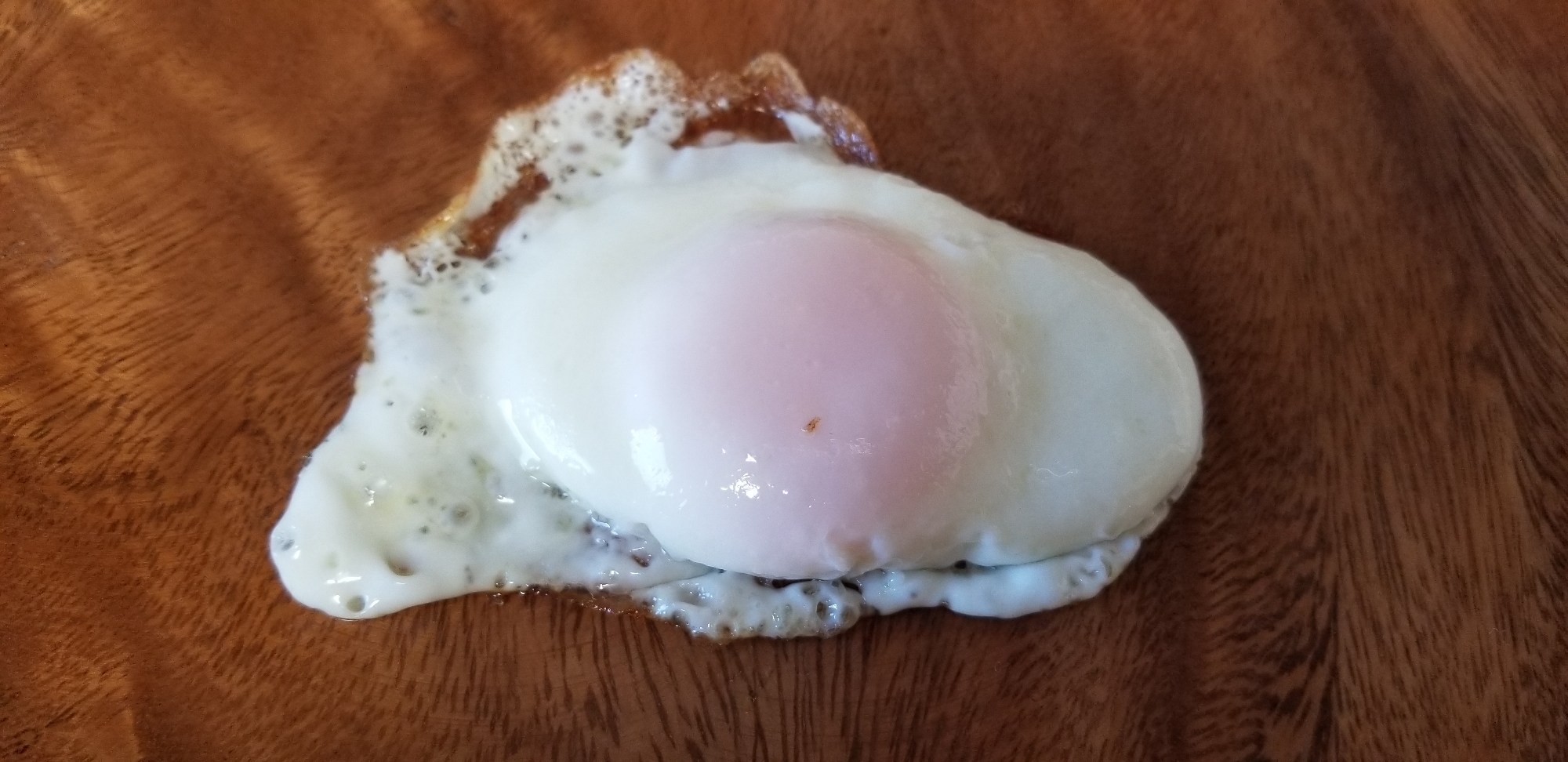 【弁当用】半熟卵位の固さの片面焼き目玉焼きの作り方