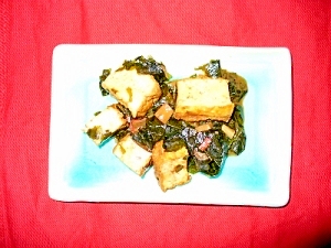 わかめと厚揚げ豆腐の忘れないで煮