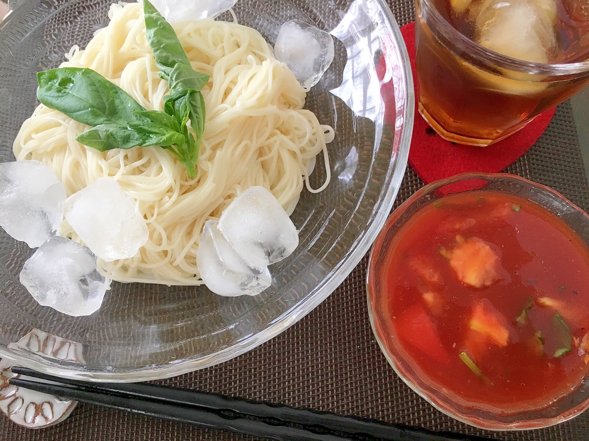 素麺のイタリアン風つけ麺☆そうめんアレンジ