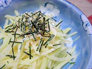 シャキッとポテト☆明太パスタ風